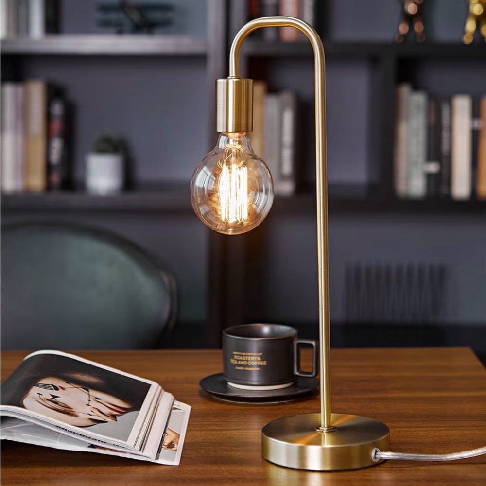 2 Globe Electric Holden 18inch table lamp Matt brass